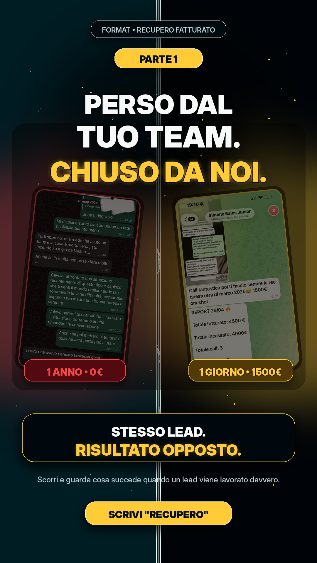 Copertina case study Perso dal tuo team, chiuso da noi